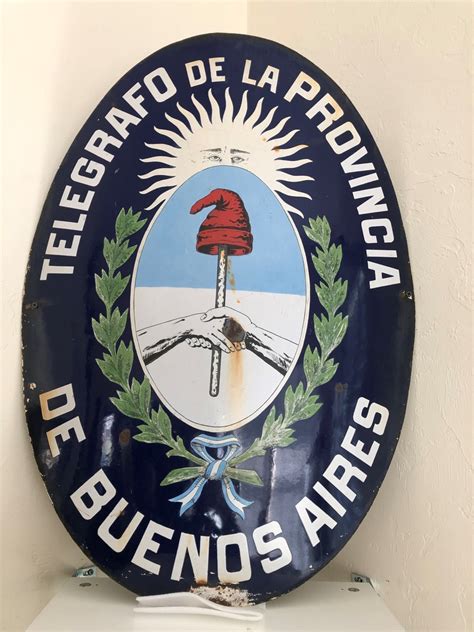 Cartel enlozado del Telégrafo de Buenos Aires