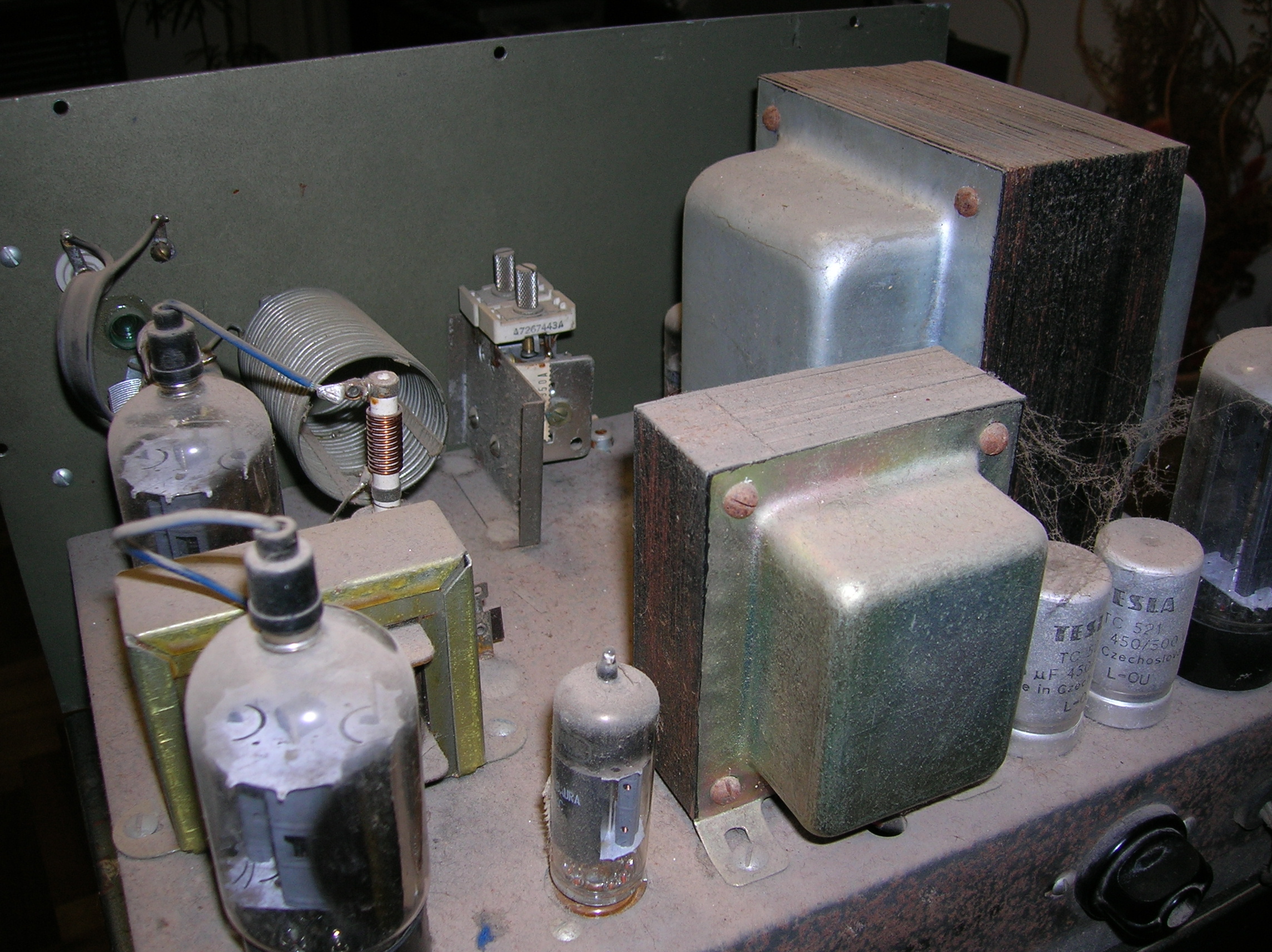 tx superior Chasis superior del transmisor.